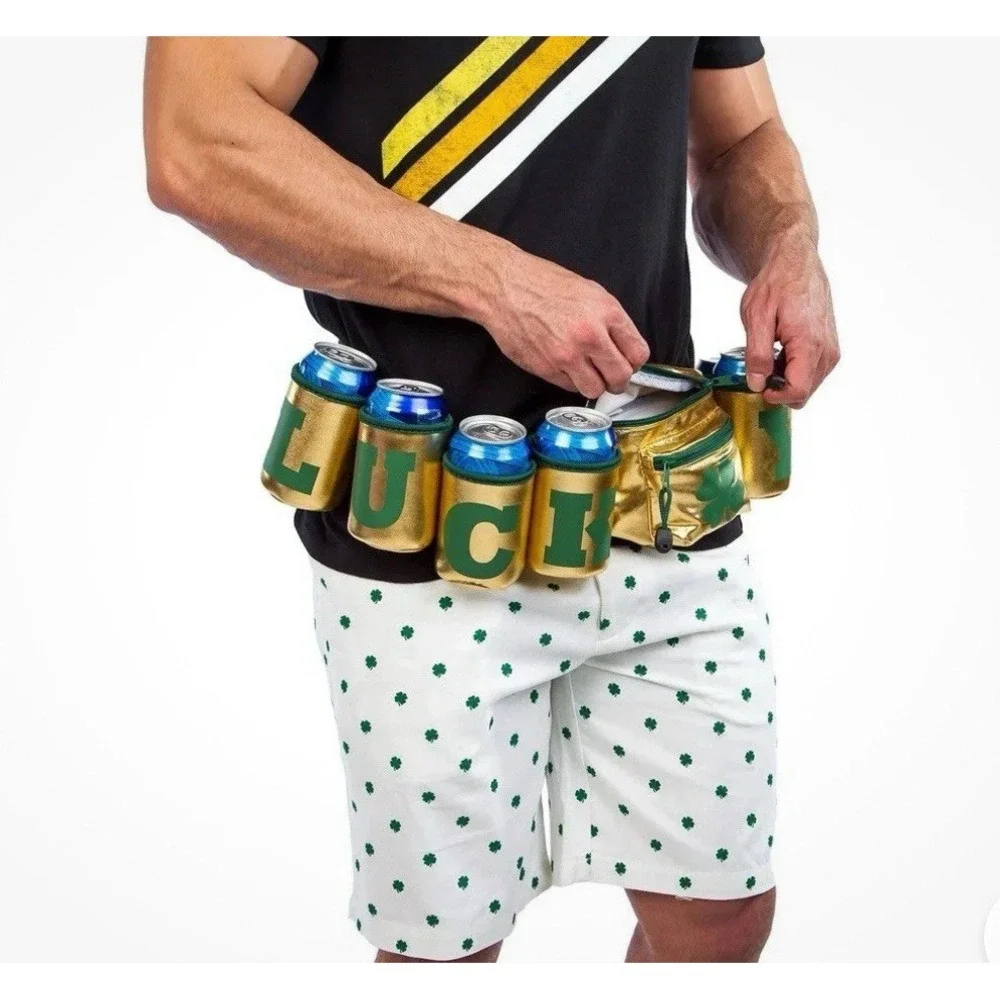 Tipsy‎ Elves Lucky Fanny Pack Drink Holders St Patrick's Day Irish